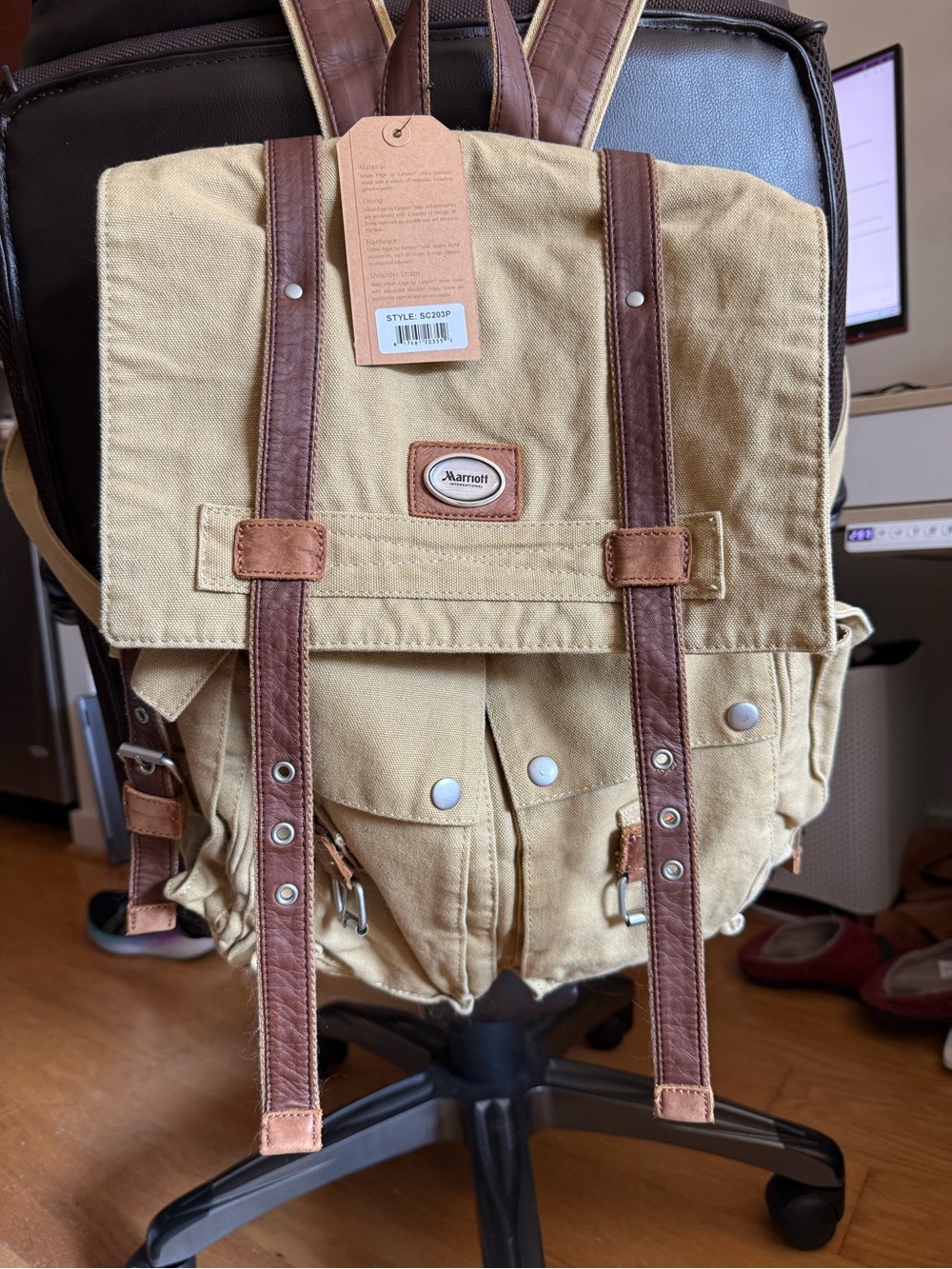 Marriott Urban Edge by Canyon Canvas Rucksack Backpack NWT